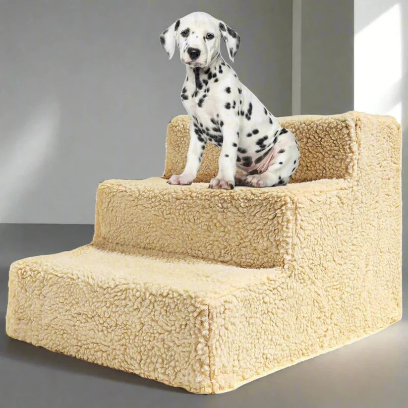 3 Step Portable Dog Stairs For Tall Bed product image