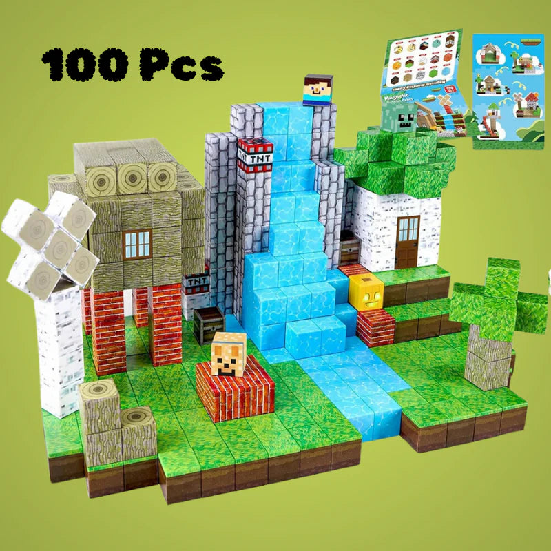 Magnetic Building Blocks | 100-Piece STEM Toy Set product image