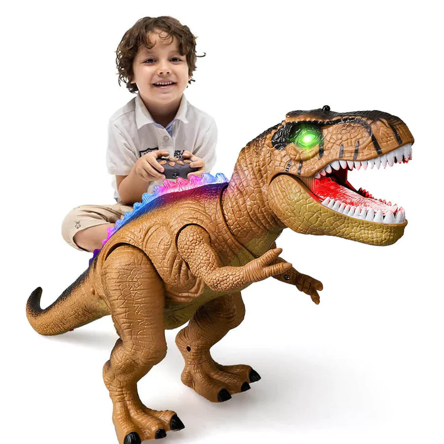 Remote Control T-Rex Dinosaur With LED Light Up, Walking & Roaring Realistic Dinosaur Toys product image