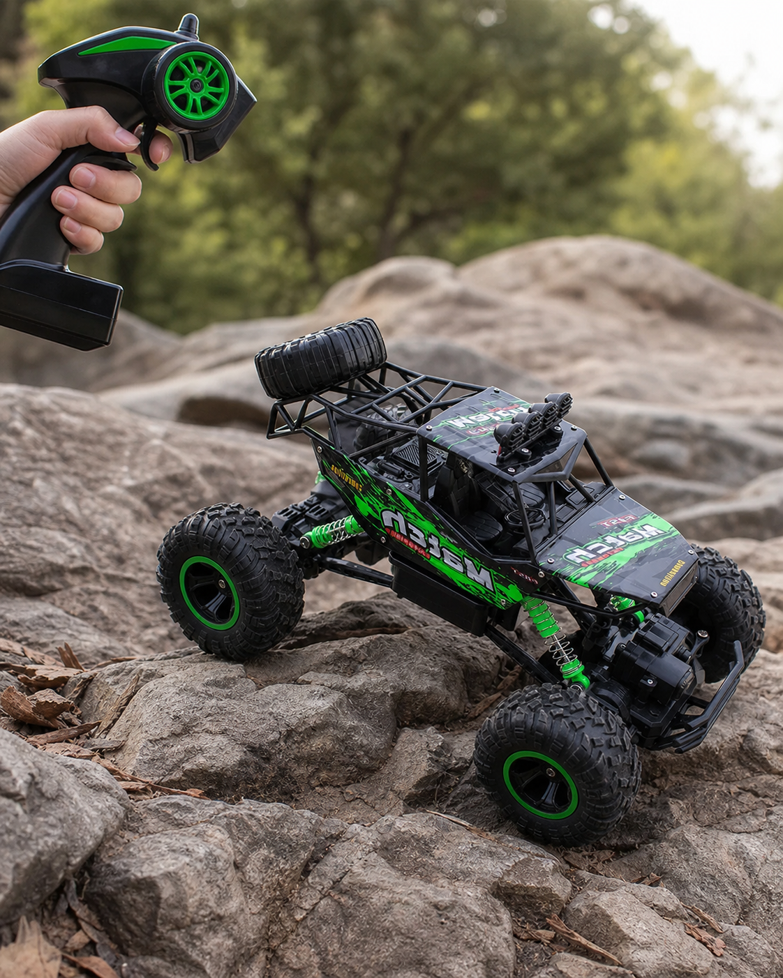Toy Monster Truck in use