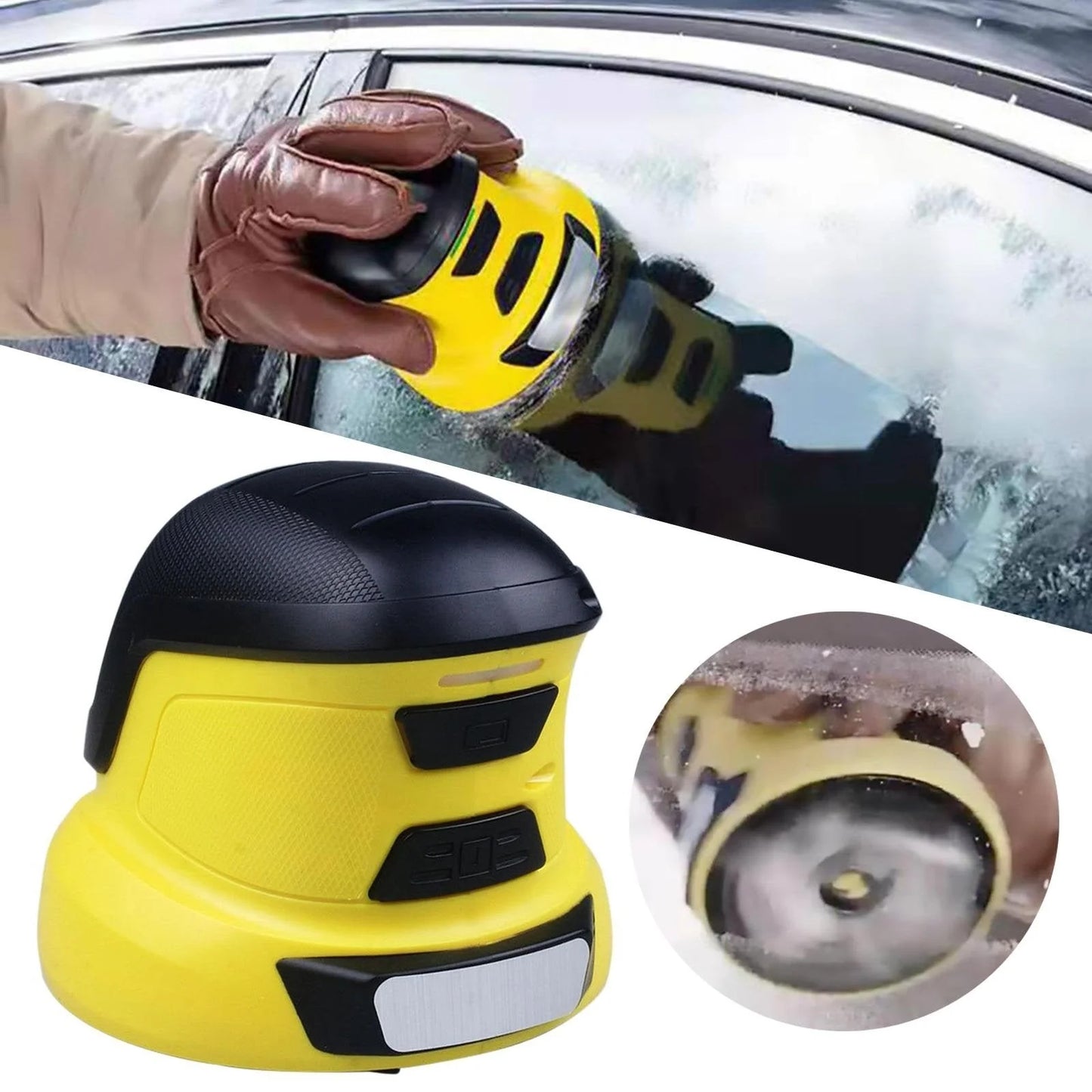 Anti-Freeze Electromagnetic Car Snow Removal Device - USB Rechargeable Electric Ice Scraper product image
