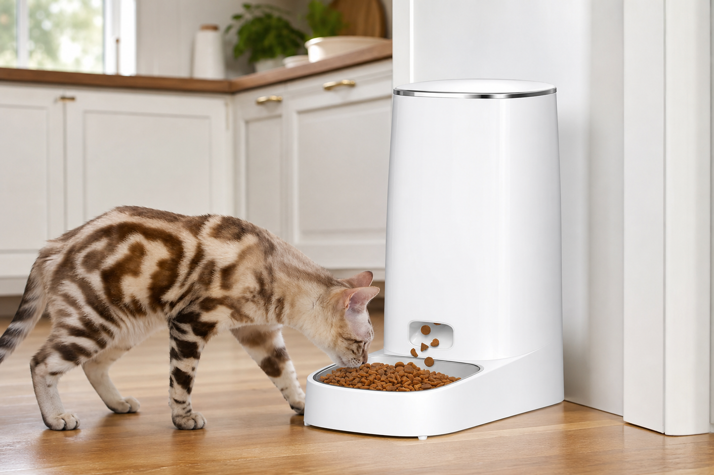 Automatic Cat Feeder in use