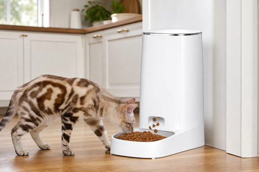 Automatic Cat Feeder in use