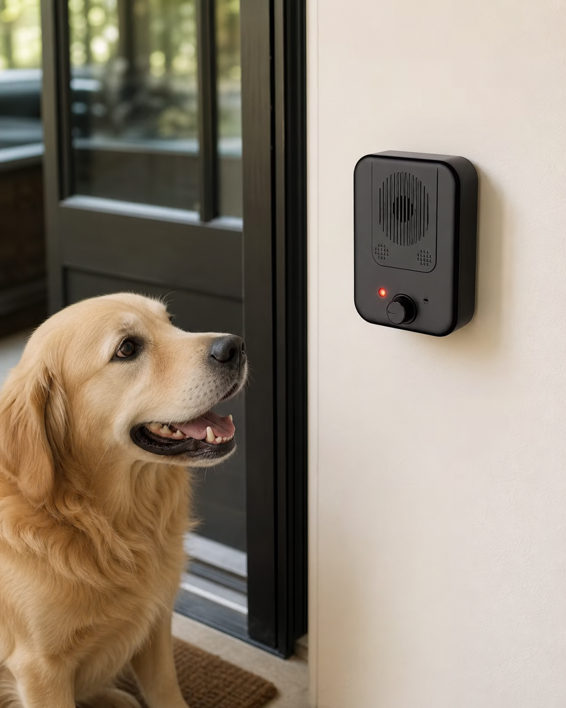 Automatic Dog Bark Stopper in use