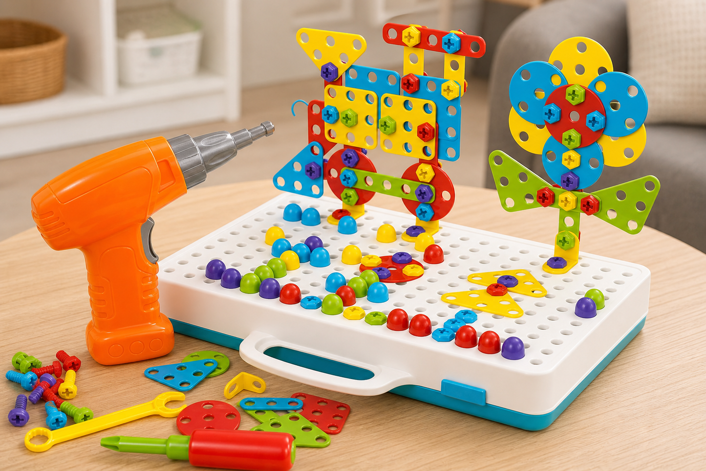 Building Toys for Kids 237pcs in use
