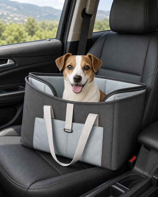Dog Bag for Travel in use