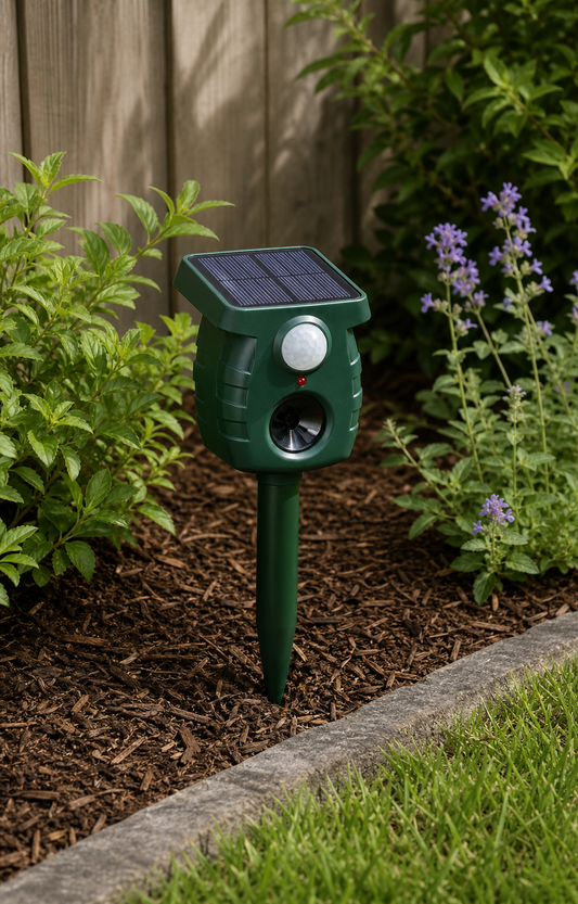 Dog Outdoor Solar Ultrasonic Repeller - Get Rid of Dogs in 48 Hours or It's FREE in use