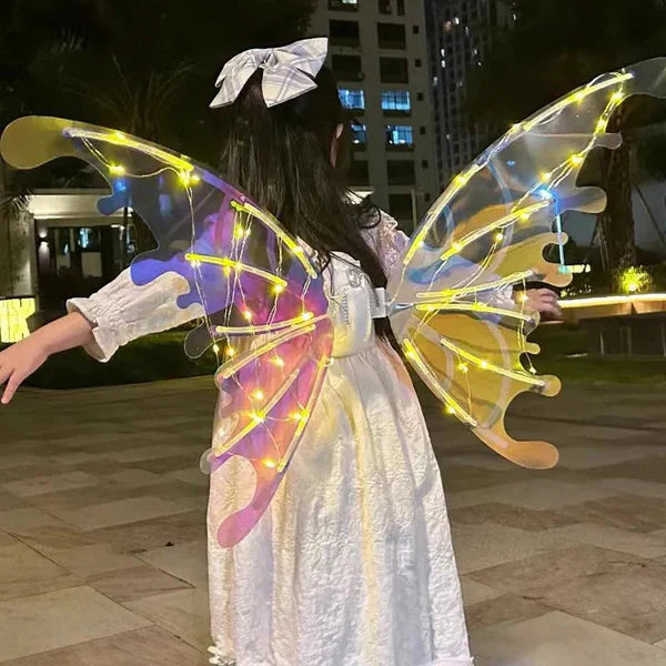 Electric Colorful Kids / Adults LED Fairy Wings Costume product image