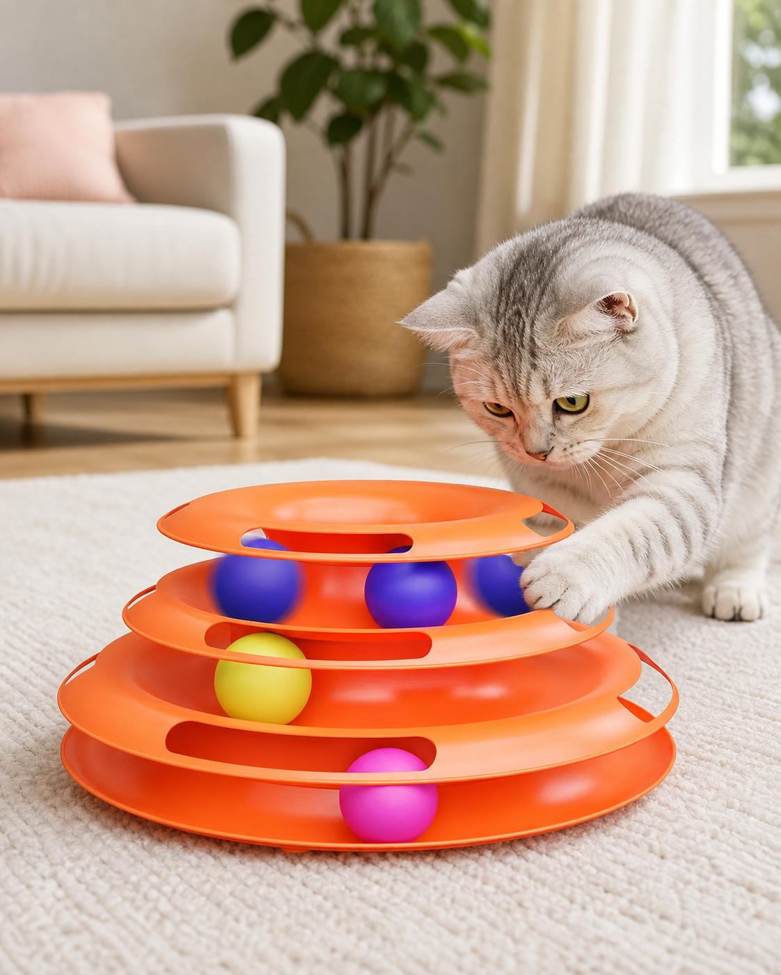 Fun Interactive Cat Toys in use