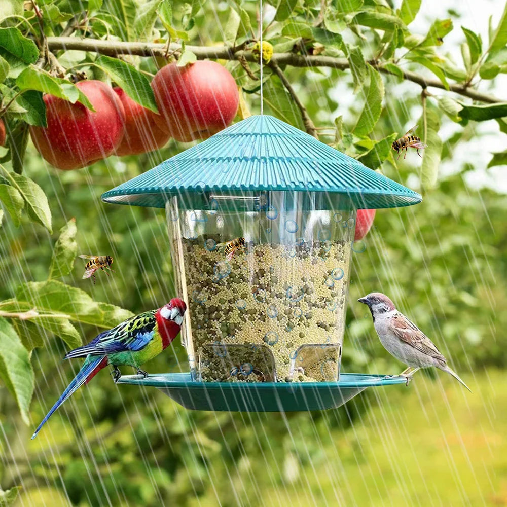 Hanging Bird Feeder with Automatic Seed Dispenser product image