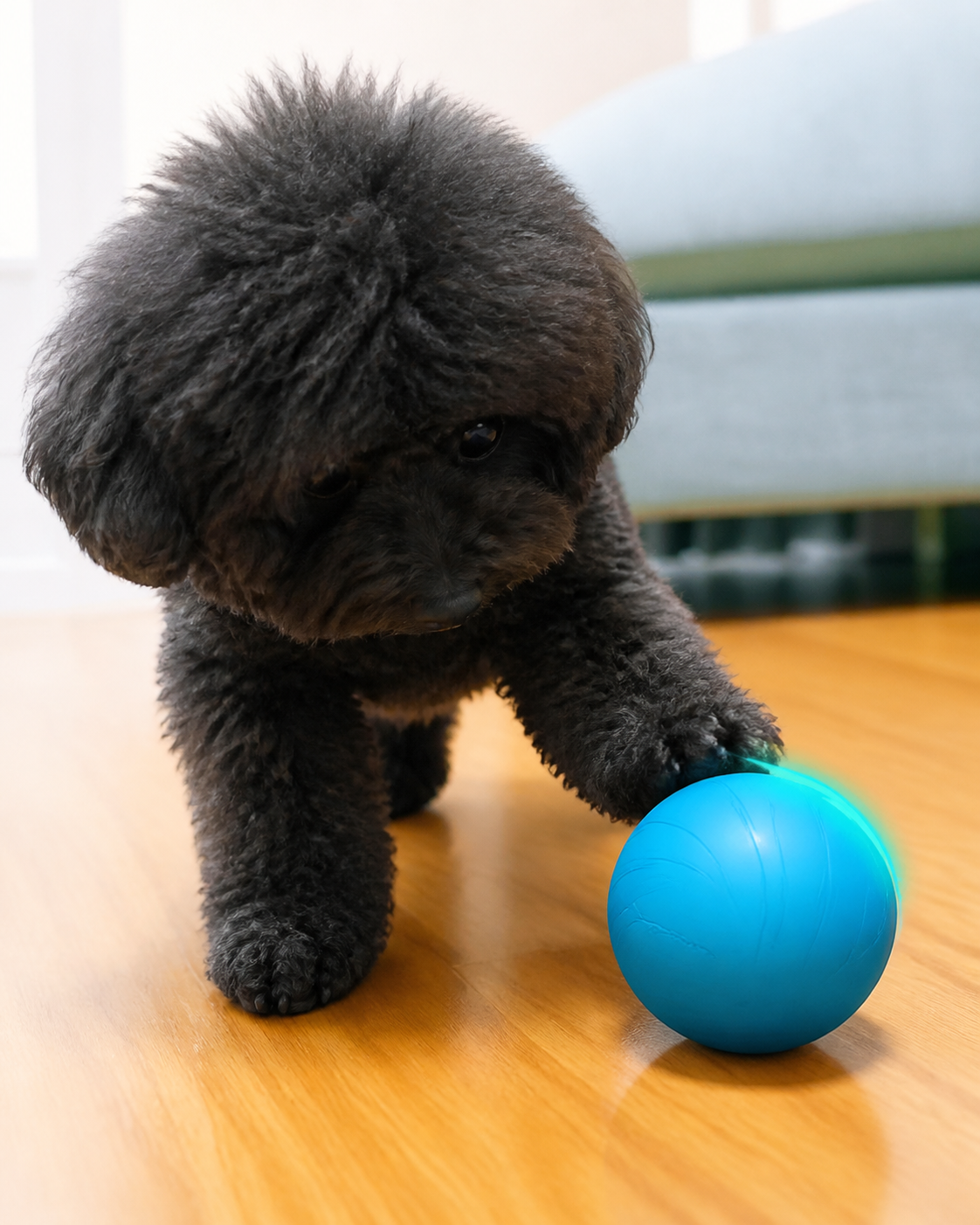 Magic Ball Pet Motion Toy in use