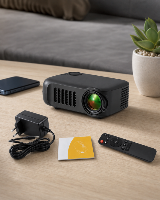 HD Mini Pocket Portable Projector in use