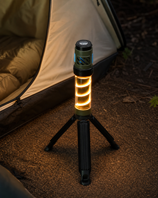 Rechargeable Outdoor Mosquito Repellent Lamp in use