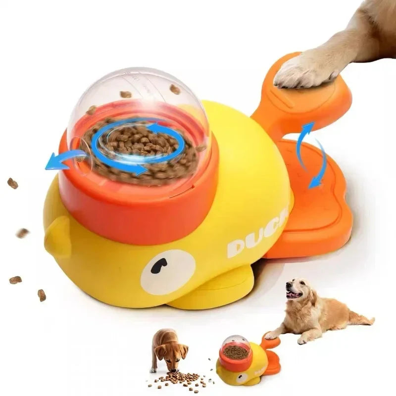 Interactive Cartoon Duck Dog Puzzle Feeder product image
