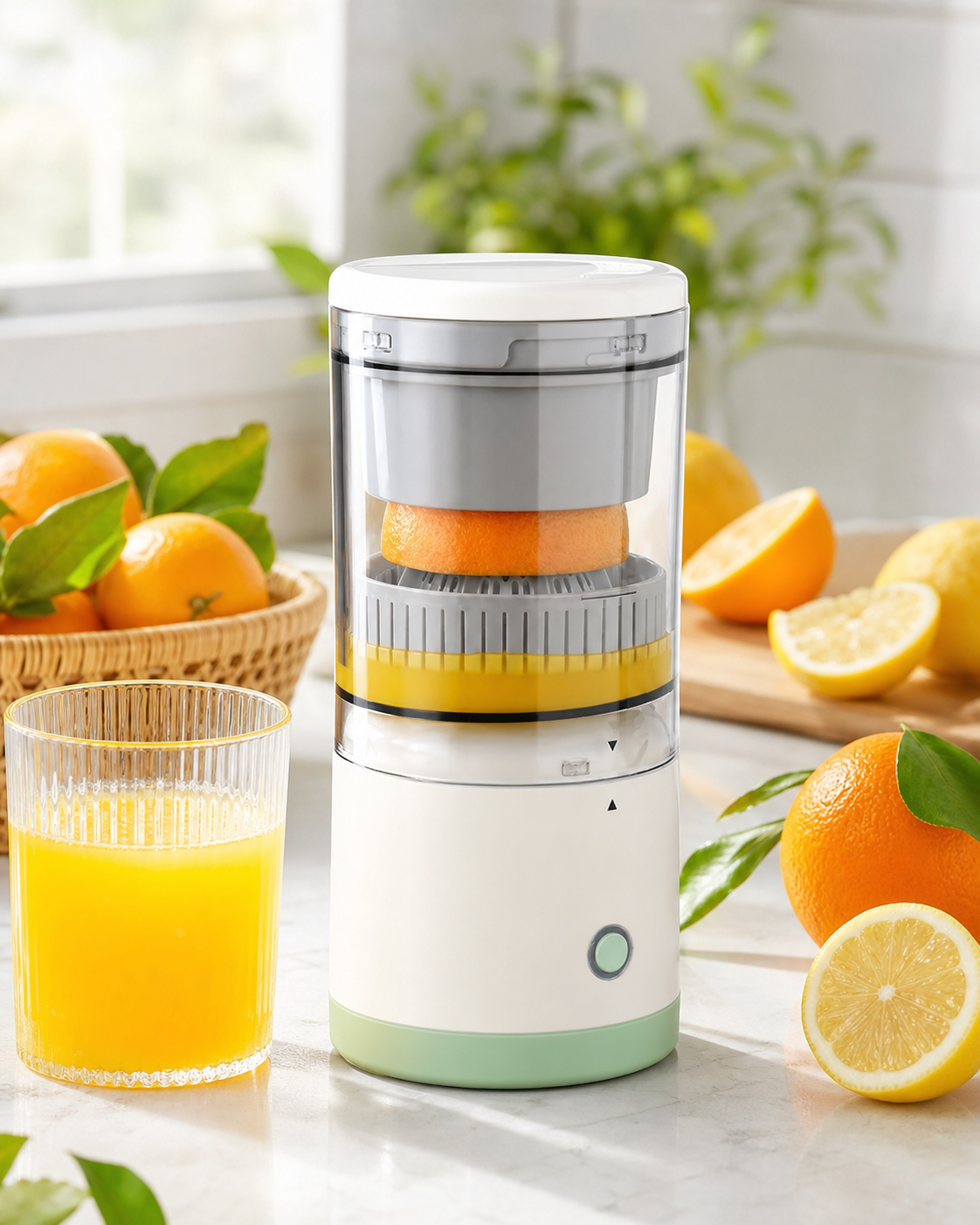 USB Charging Portable Juicer in use