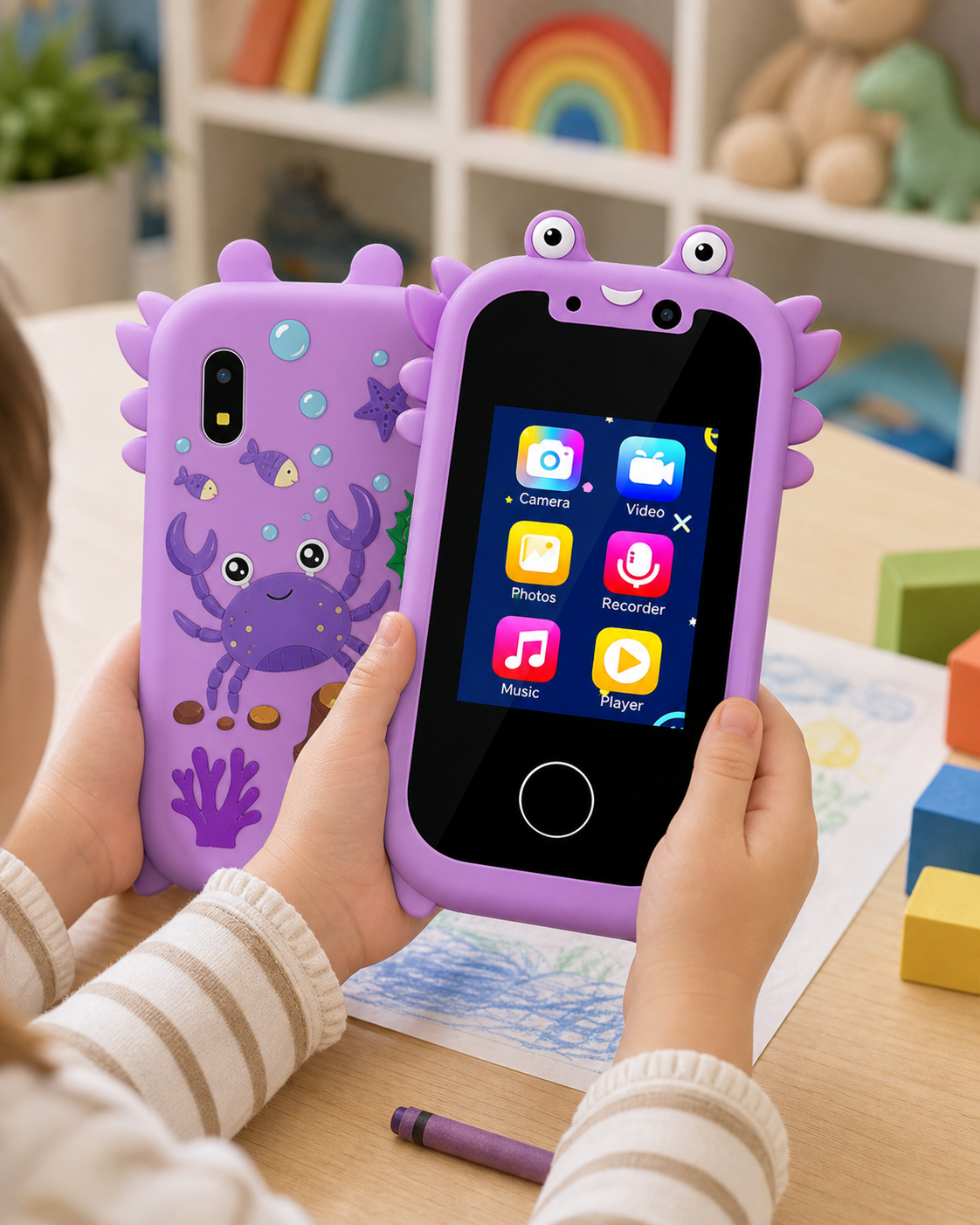 Kids Smart Phone Learning Toy in use