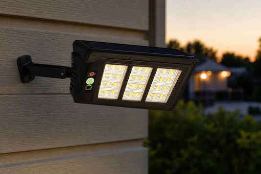 LED Outdoor Solar Light in use