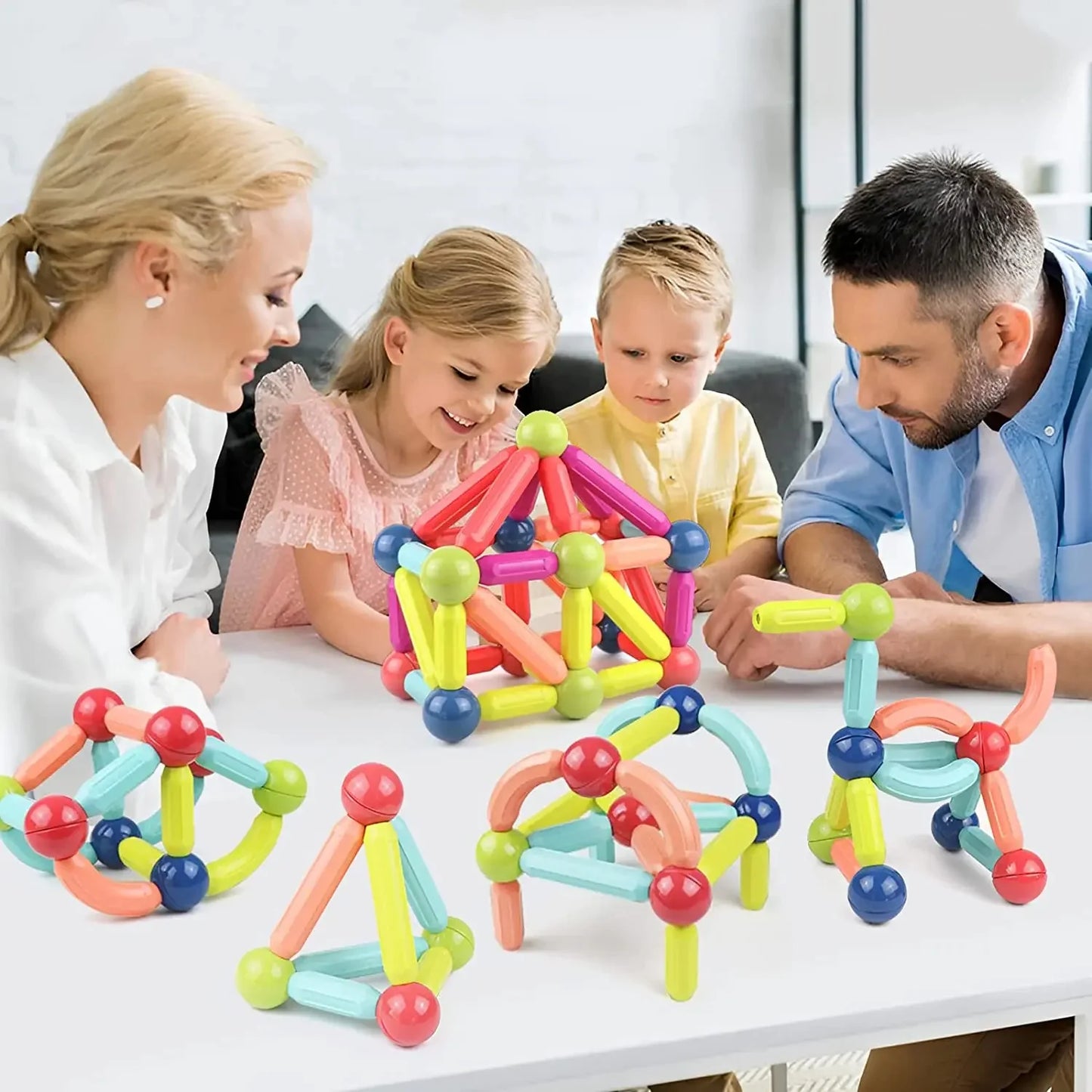 Magnetic Sticks Building Blocks | Montessori Educational Toys product image