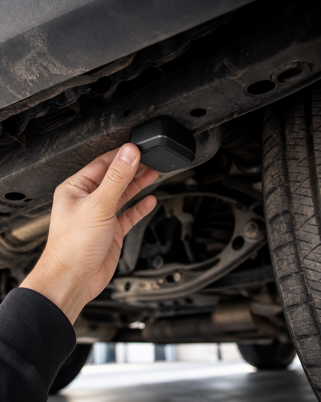 Mini GPS Tracker Magnetic Real-time Car Truck Vehicle Locator in use