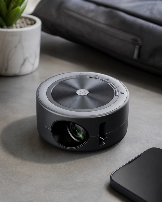 Mini Portable Projector – Ultra HD in use