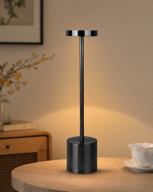 Modern Rechargeable Cordless LED Living Room Table Lamp in use