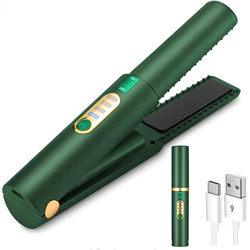 New USB Charging Mini Wireless Travel Hair Iron product image