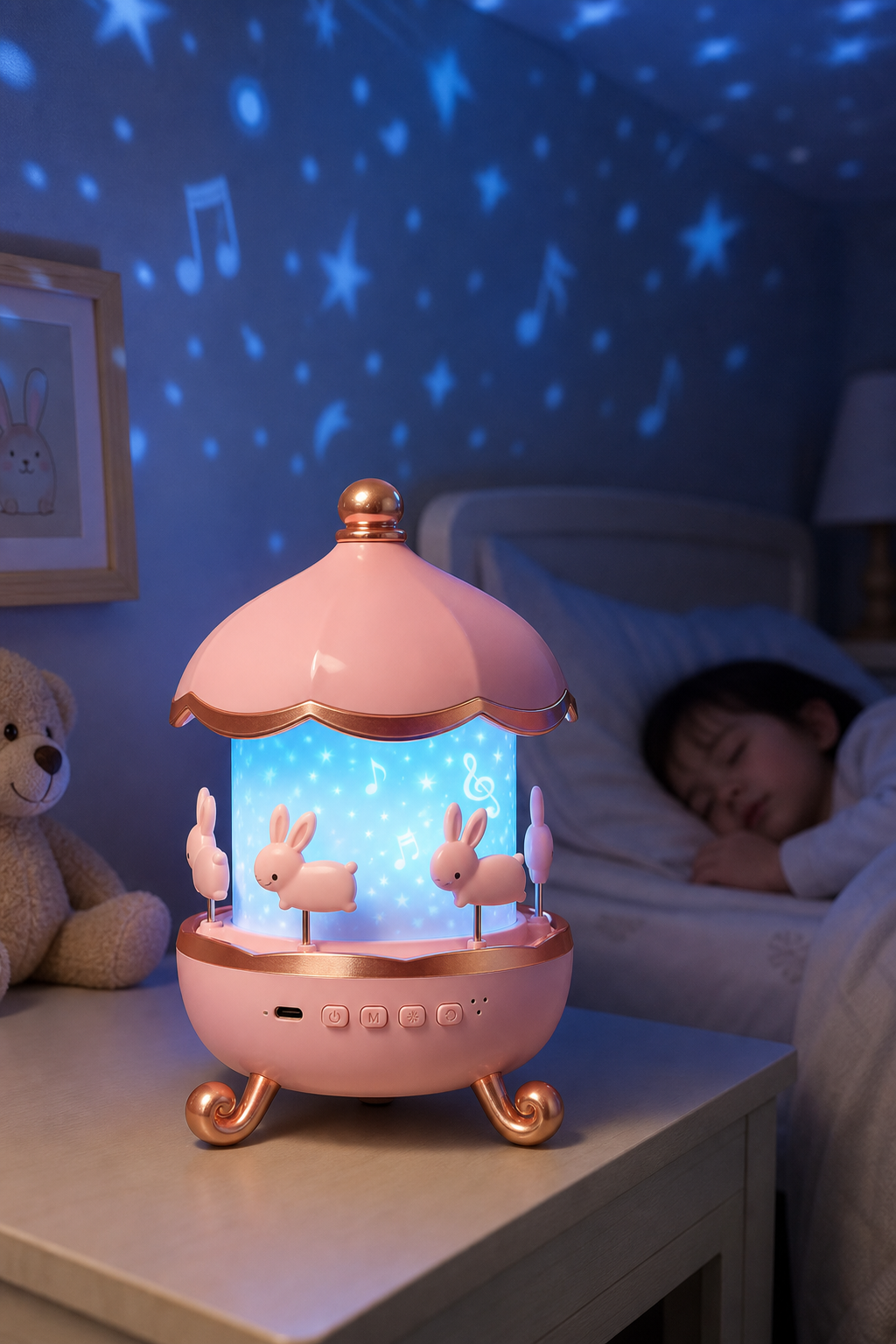Night Light Projector For Kids in use