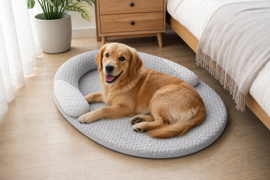 Orthopedic Cooling Dog Bed in use