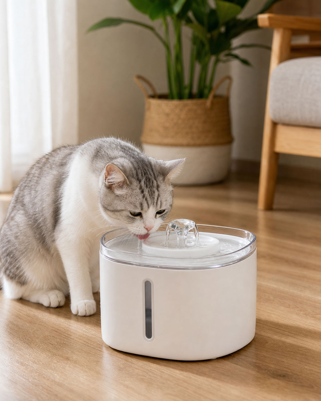 Pet Water Dispenser in use