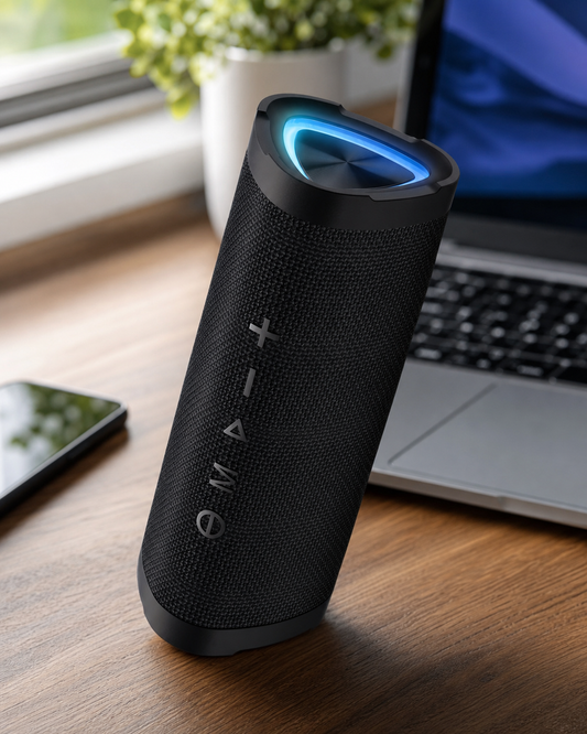 Portable Bluetooth Wireless Speaker in use