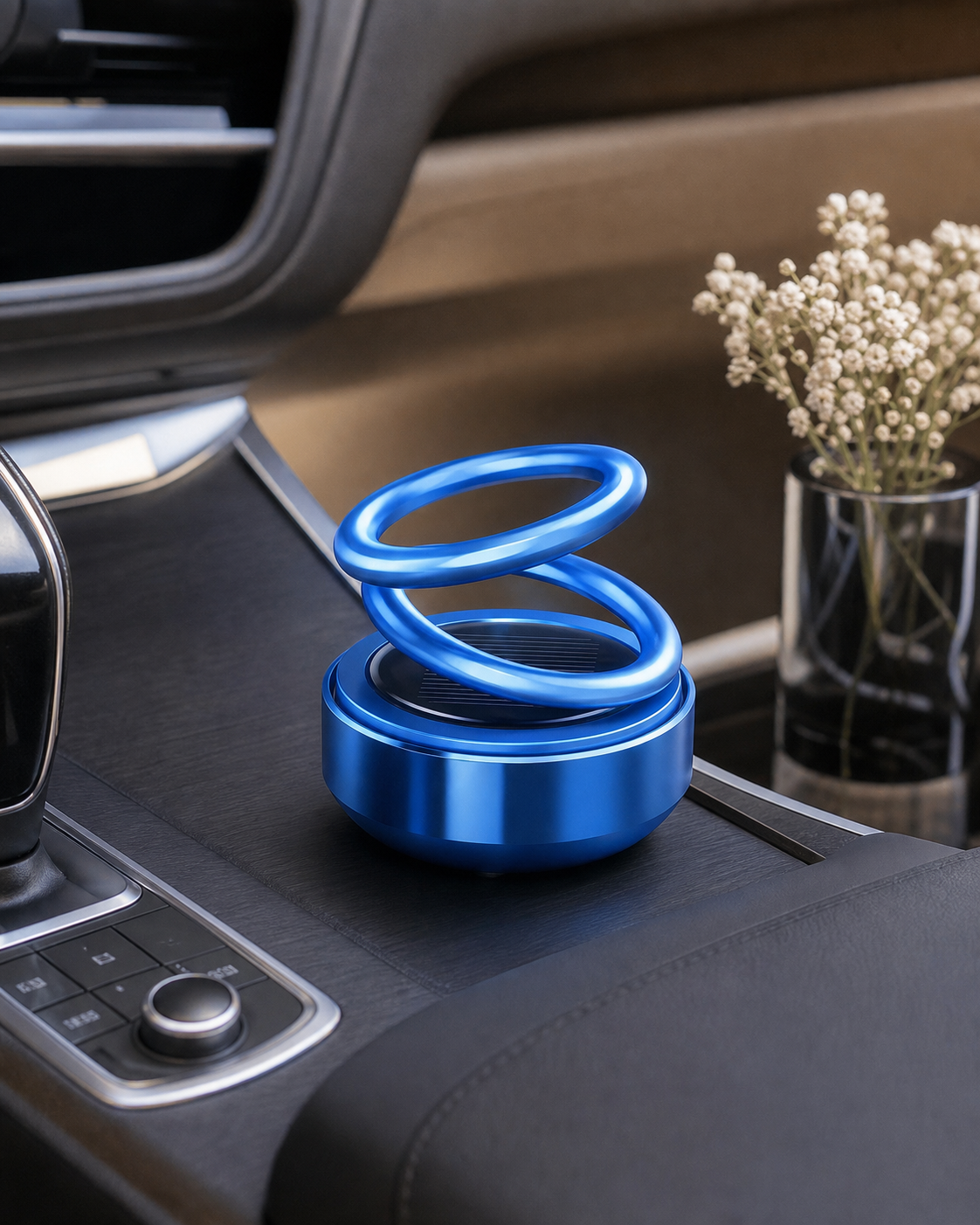 Portable Kinetic Molecular Aromatherapy Diffuser - Rotating Aromatherapy for Car, Living Room, Bathroom in use