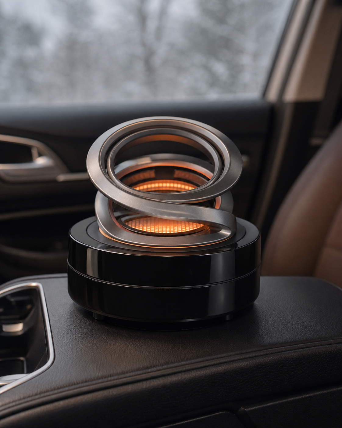 Portable Kinetic Molecular Heater - Heater for Car, Living Room, Bathroom in use