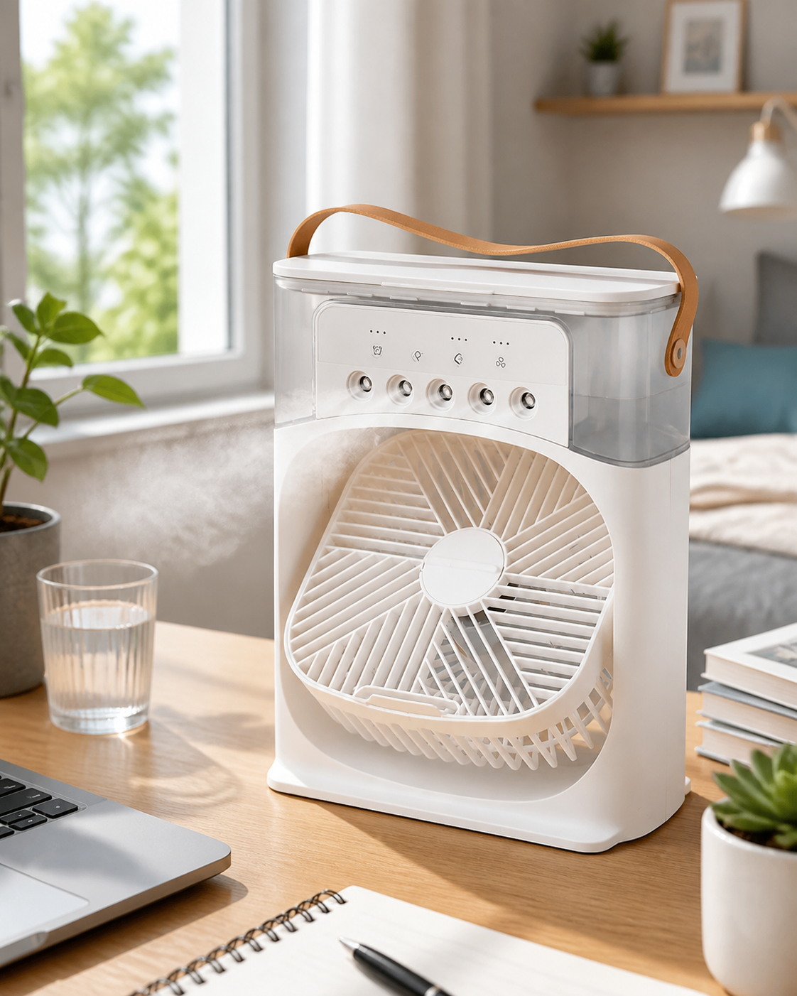 Pro 3-In-1 Fan, Air Conditioner And Humidifier in use