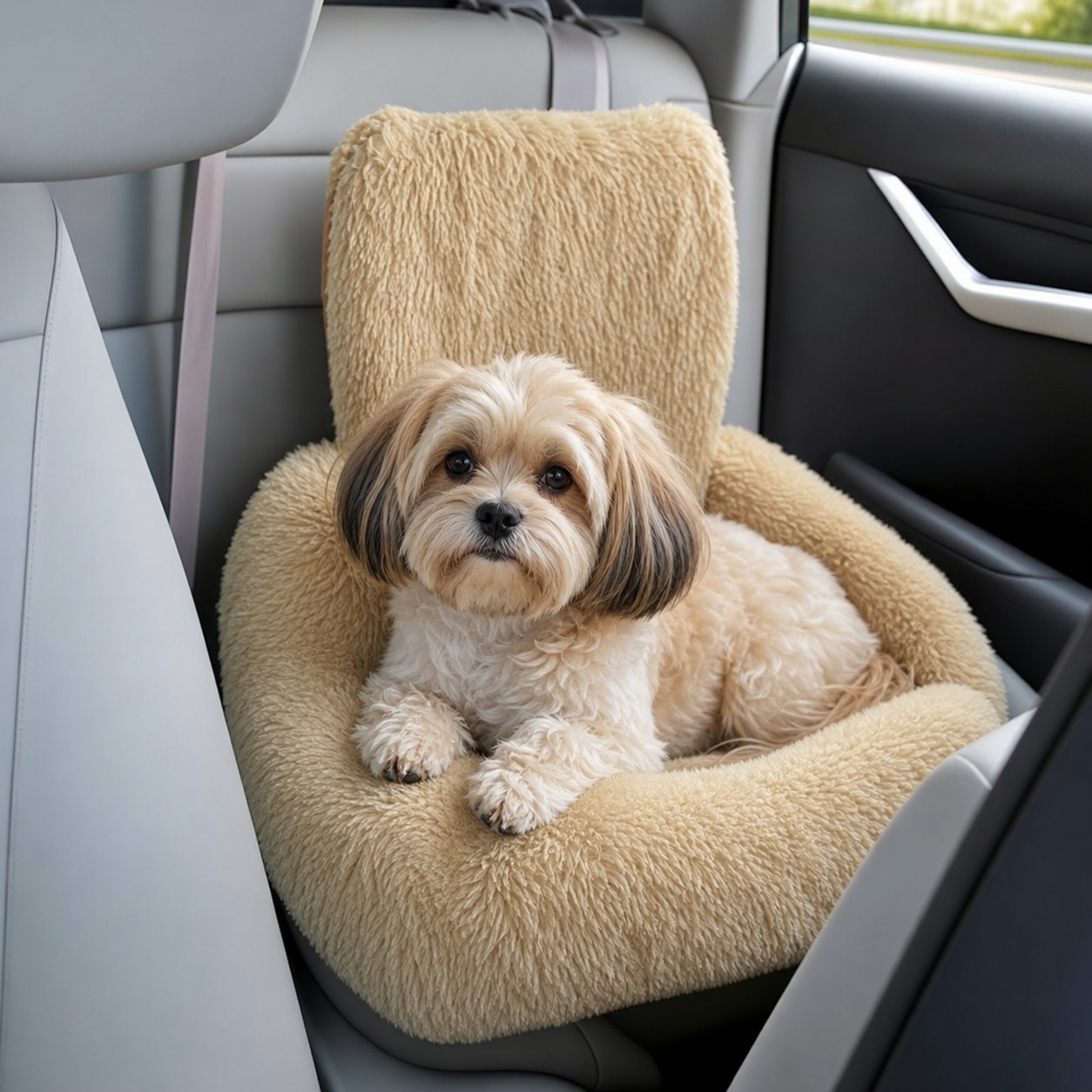 Protecting Dog Bed for Car in use