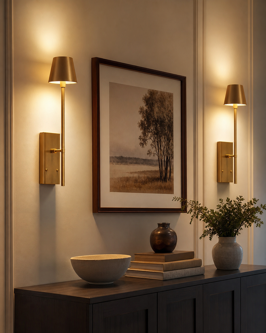 Rechargeable Wireless Wall Light Set (2 Pack) - Battery-Powered Indoor & Outdoor Lighting for Home, Patio, and Garden in use