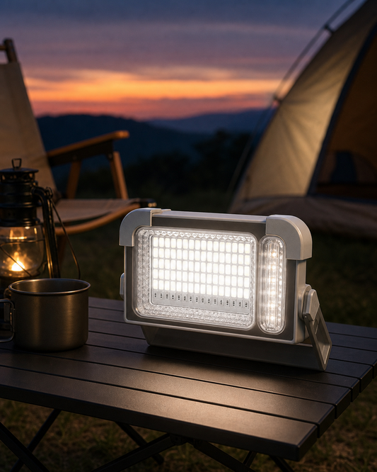 Solar Portable Camping Lamp in use
