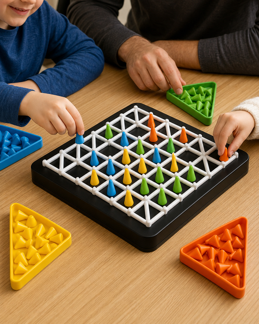 Strategy Board Game Educational Puzzle Game for Kids & Family in use