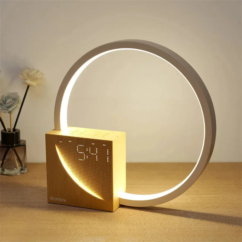 Touch Bedside Table Lamp with Natural Sounds and Alarm Clock product image