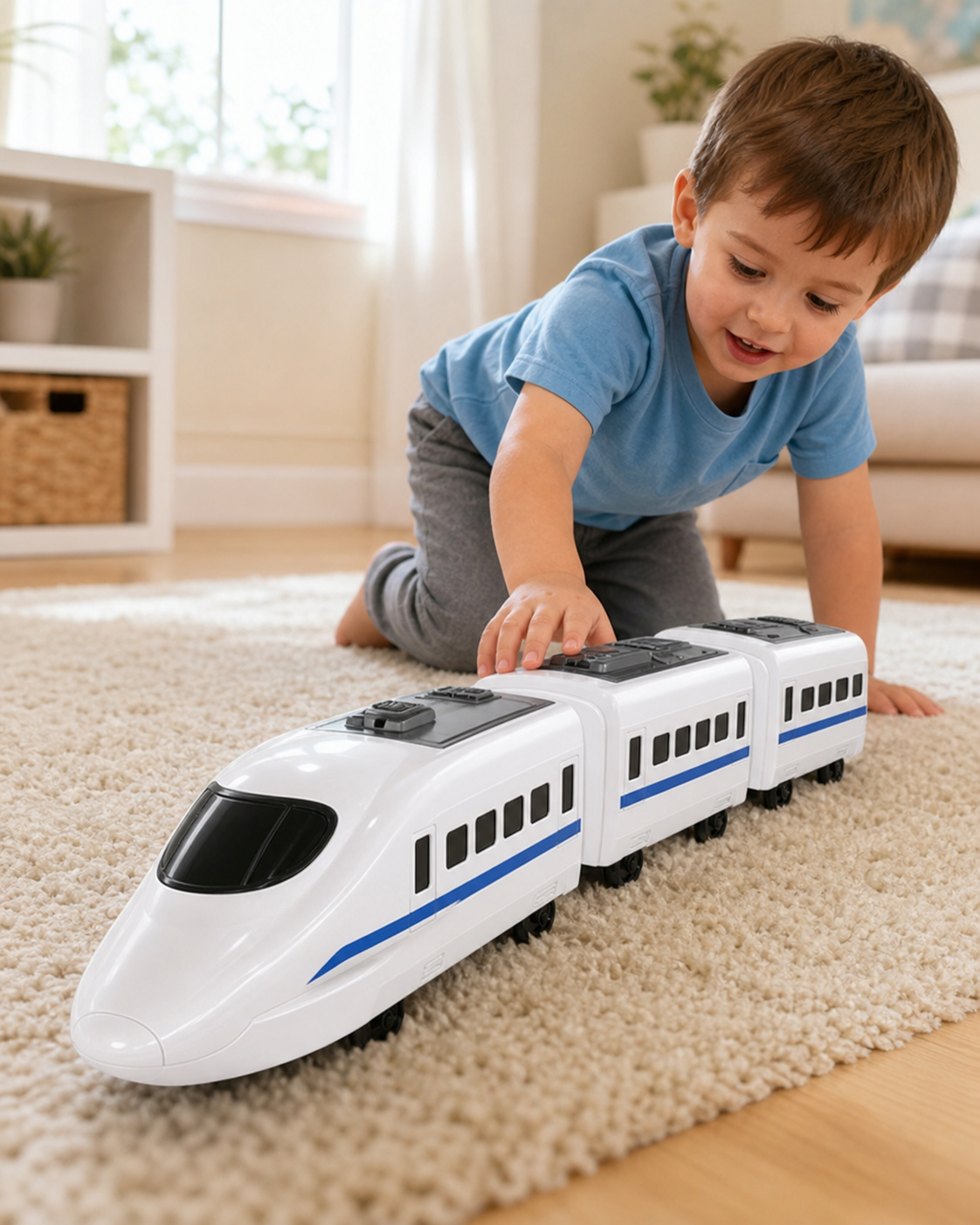 Train Toys Fun and Interactive for Toddlers in use