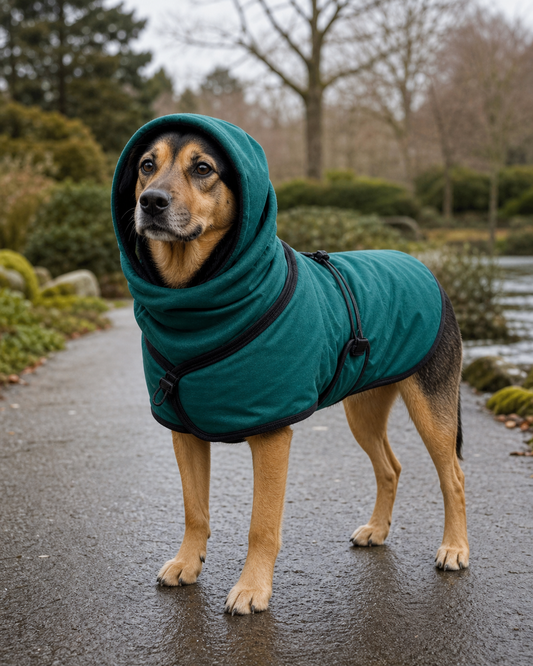 Waterproof Dog Winter Coat in use