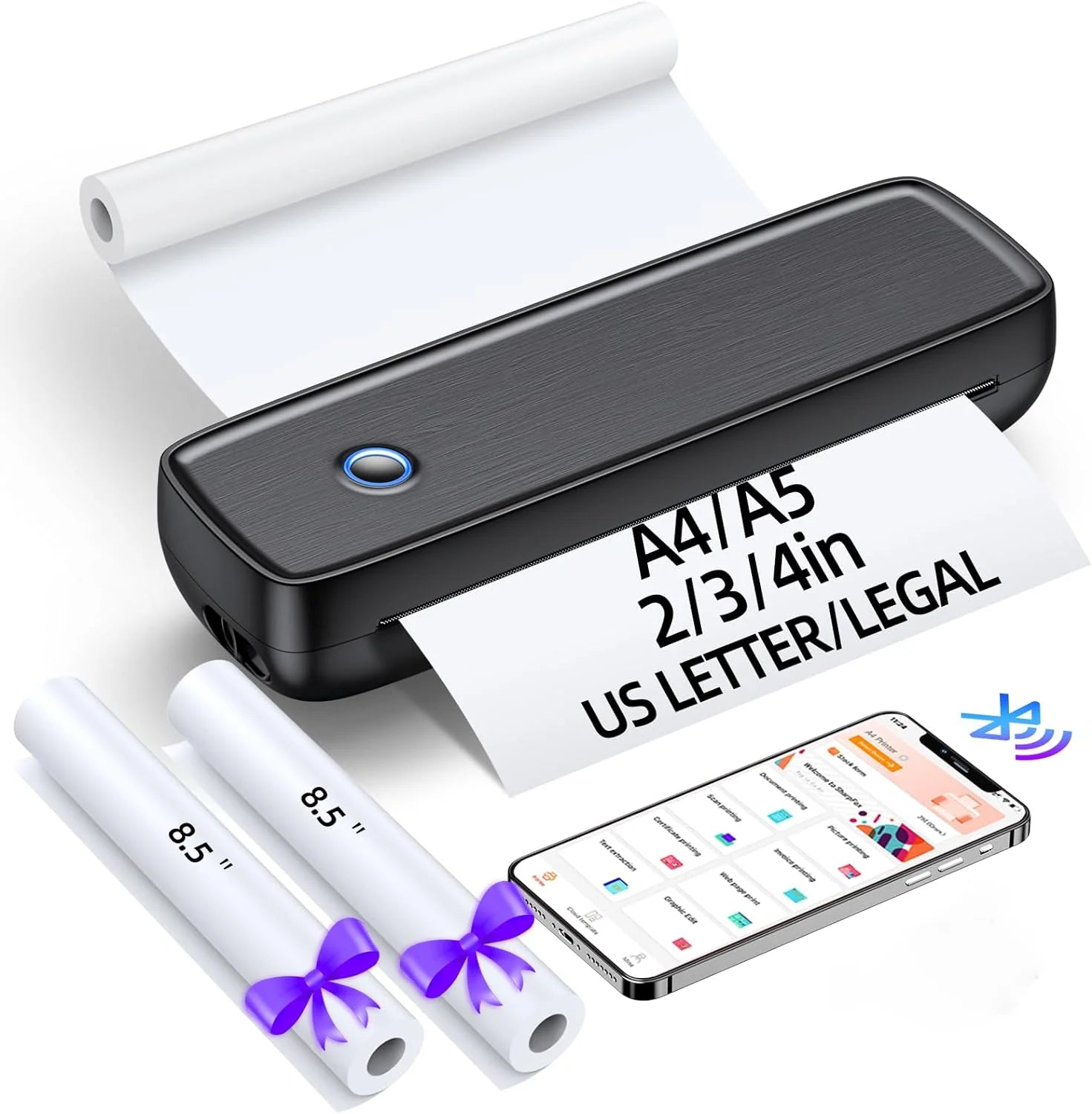Wireless Portable Inkless Thermal Printer product image